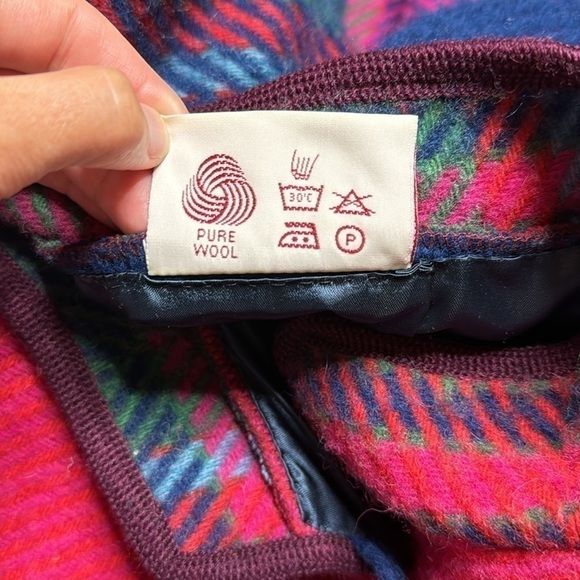 Vintage Riss Modell Bjorke Norway Pink Wool Button Lined Jacket Large - Picture 8 of 10